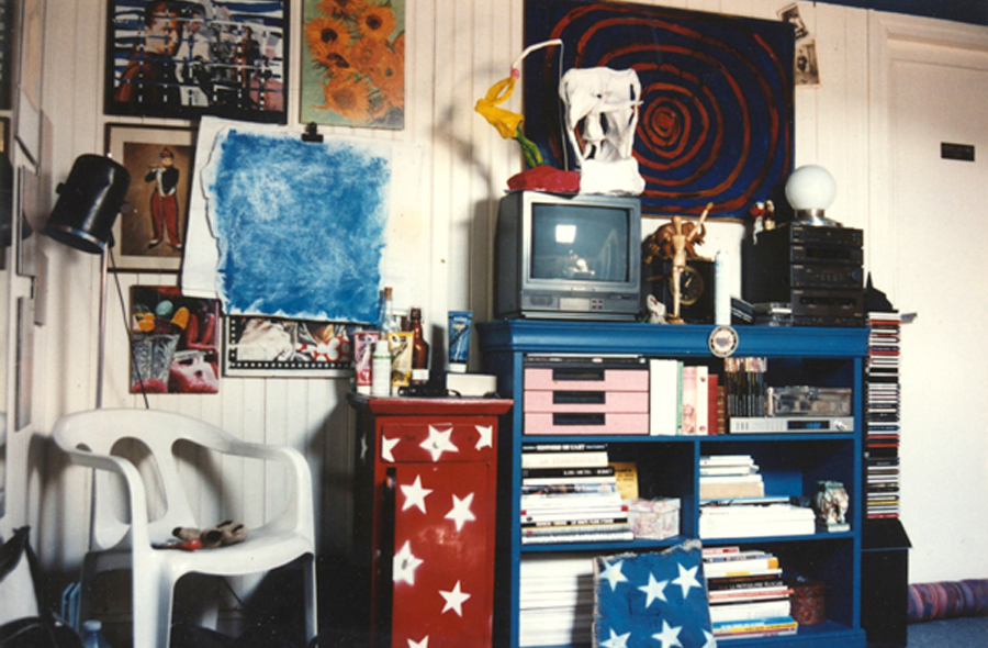 Artist workshop of the contemporary painter Jérémie Baldocchi from 1994 to 1997