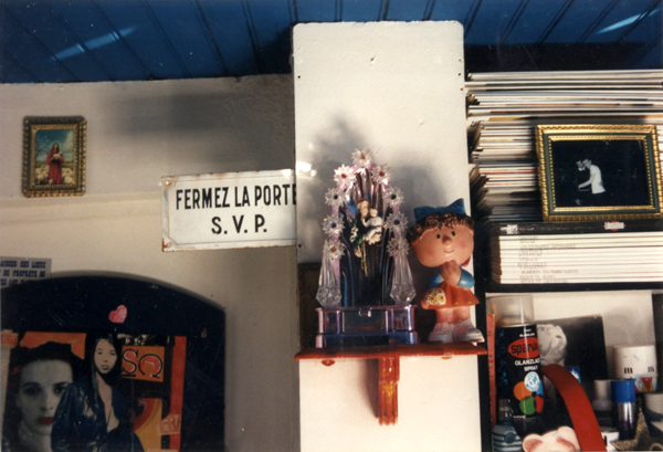 Artist workshop of the contemporary painter Jérémie Baldocchi from 1994 to 1997