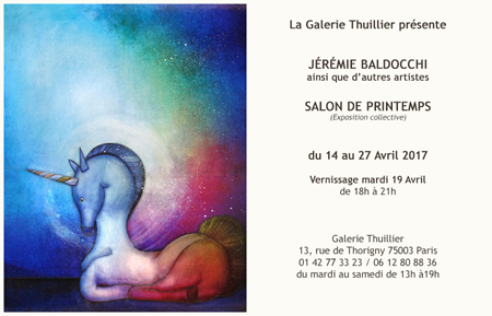 Group exhibition: Gallery Thuillier – Paris – France from 14 to 27 April 2017