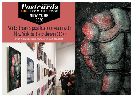 Group exhibition: Sale of artist’s postcard – Visual Aids – New York – USA from 03 to 05 Jannary 2020