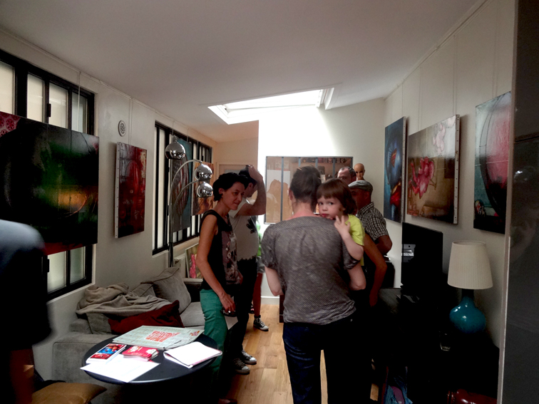 Solo exhibition Open artists’ studios in the district of Goutte d’Or 2013 – Paris – France June 15 and 16, 2013