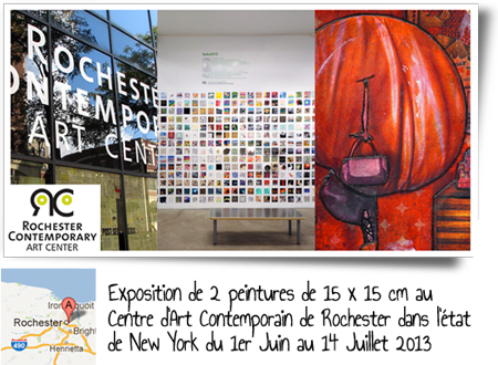 Group exhibition: Rochester Contemporary Art Center’s  –  New York – USA from June 1 to July 14, 2013