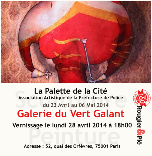 Group exhibition: Gallery du Vert Galant in Paris – France from 23 April to 6 May 2013