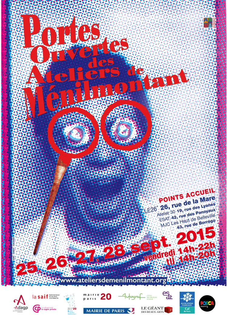 Group exhibition Group exhibition with Ménilmontant artists – Paris – France from 25 to 28 September, 2015