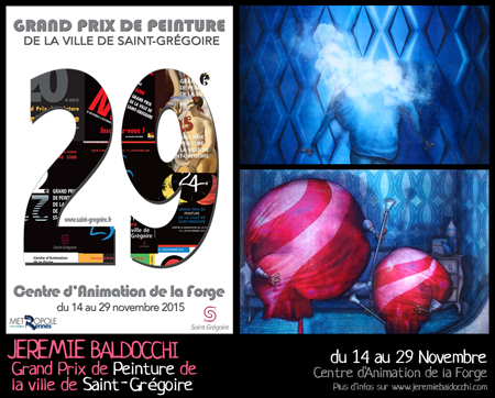 Group exhibition: Painting Prize of Saint-Grégoire – France from 14 to 29 November, 2015