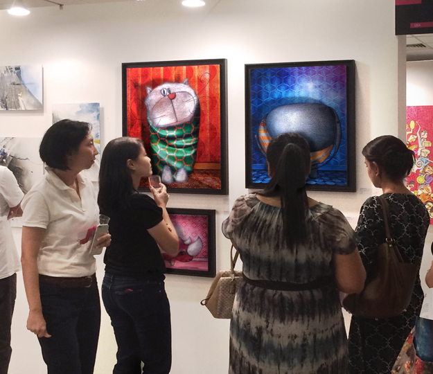 Contemporary art painting exhibition Affordable Art Fair in Singapore, Asia